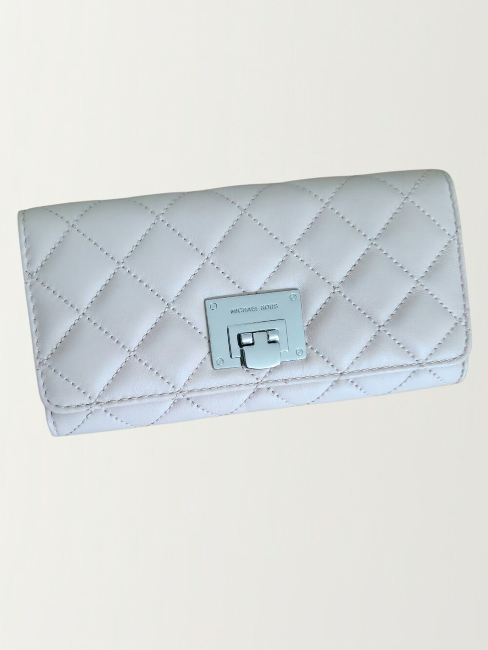 Michael Kors Wallet Astrid Quilted Leather Carryall in Ballet Pink